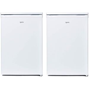 Igenix Freestanding Under Counter Larder Fridge & Freezer Set in White White Igenix Freestanding Under Counter Larder Fridge & Freezer Set in White White