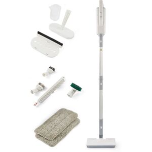Geepas Steam Mop & Handheld Steam Cleaner with Multi-Surface Cleaning Kit in White White Geepas Steam Mop & Handheld Steam Cleaner with Multi-Surface Cleaning Kit in White White