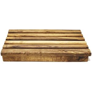 Verano Spanish Ceramics Olive Wood Natural Grained Rustic Kitchen Dining Bread Cutting Box (L) 32cm x (W) 20cm