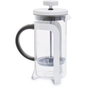 Orsina Stylish Design Silver Cafetiere 350Ml, Advanced Filtration Small Cafetiere, Comfortable Grip Coffee Cafetiere in White White Orsina Stylish Design Silver Cafetiere 350Ml, Advanced Filtration Small Cafetiere, Comfortable Grip Coffee Cafetiere in White White