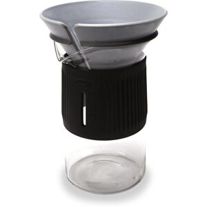 La Cafetiere 3pc Seattle Drip Coffee Maker Set, Glass Carafe & Cone in Black Black La Cafetiere 3pc Seattle Drip Coffee Maker Set, Glass Carafe & Cone in Black Black