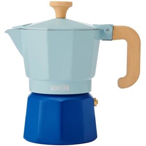 La Cafetiere Venice Aluminium Espresso Maker, Sky Blue, Three Cup, Gift Boxed in Blue Blue La Cafetiere Venice Aluminium Espresso Maker, Sky Blue, Three Cup, Gift Boxed in Blue Blue