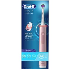 Oral B Pro 3 3000 3D White Pink Electric Rechargeable Toothbrush