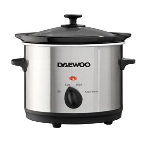 Daewoo 1.5 Litre Slow Cooker Dishwasher Safe 100W Silver SDA1363GE
