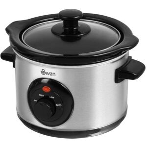 Swan 1.5 Litre Stainless Steel Slow Cooker