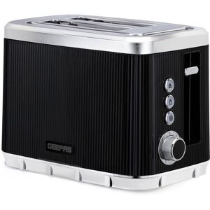 Geepas Arcus 2 Slice Toaster 7 Browning Levels in Black Black Geepas Arcus 2 Slice Toaster 7 Browning Levels in Black Black