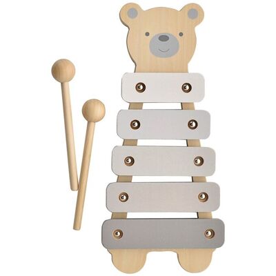 Bambino by Juliana Wooden Toy Xylophone - Teddy Multicolor Bambino by Juliana Wooden Toy Xylophone - Teddy Multicolor