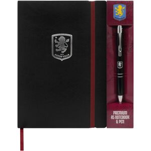 Aston Villa FC A5 Notebook & Pen Set in Black Black A5 Aston Villa FC A5 Notebook & Pen Set in Black Black A5
