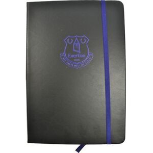 Everton FC Premium Crest A5 Notebook in Black Black Everton FC Premium Crest A5 Notebook in Black Black