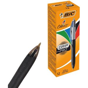 Bic 4-Colours Grip Pro Ballpoint - Pack of 12 Multicolor Bic 4-Colours Grip Pro Ballpoint - Pack of 12 Multicolor