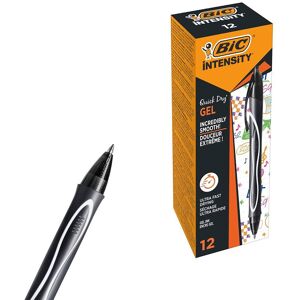 Bic Gel-ocity Quick Dry Med Rollerball Black PK12 Multicolor Bic Gel-ocity Quick Dry Med Rollerball Black PK12 Multicolor
