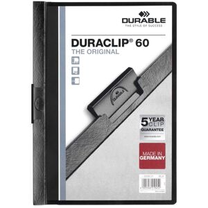 Durable DURACLIP 60 Sheet Document Metal Clip File Folder 25 Pack A4 Black Black Durable DURACLIP 60 Sheet Document Metal Clip File Folder 25 Pack A4 Black Black