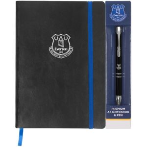 Everton FC A5 Notebook & Pen Set in Black Black A5 Everton FC A5 Notebook & Pen Set in Black Black A5