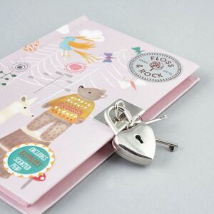 Floss & Rock Children's Lockable Secret Diary Notebook - Woodland Animals Multicolor Floss & Rock Children's Lockable Secret Diary Notebook - Woodland Animals Multicolor