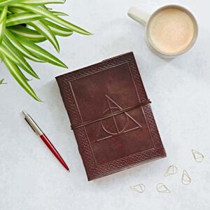 Paper High Book of Spells Leather Journal in Brown Brown Paper High Book of Spells Leather Journal in Brown Brown