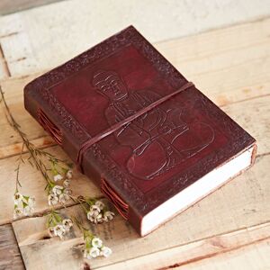 Paper High Sitting Buddha Leather Journal in Brown Brown Paper High Sitting Buddha Leather Journal in Brown Brown