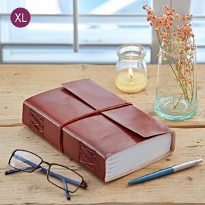 Paper High Distressed Leather Journal in Brown Size: Large Brown L Paper High Distressed Leather Journal in Brown Size: Large Brown L