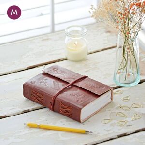 Paper High Embossed Leather Journal in Brown Size: Large Brown L Paper High Embossed Leather Journal in Brown Size: Large Brown L