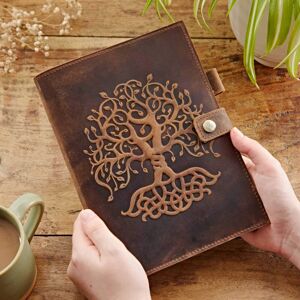 Paper High Tree of Life Buffalo Leather Refillable Journal - Lined Paper in Brown Brown Paper High Tree of Life Buffalo Leather Refillable Journal - Lined Paper in Brown Brown