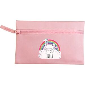 Personalised Memento Company Women's Personalised Unicorn Pink Pencil Case Pink Personalised Memento Company Women's Personalised Unicorn Pink Pencil Case Pink