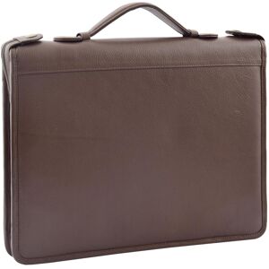House of Leather Real Leather Portfolio Case File Folder Ring Binder Organiser HL49 Black in Brown Size: Large Brown Large House of Leather Real Leather Portfolio Case File Folder Ring Binder Organiser HL49 Black in Brown Size: Large Brown Large