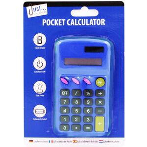 Just Stationery Pocket Calculator in Blue Blue Just Stationery Pocket Calculator in Blue Blue