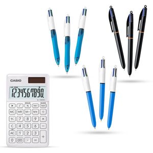 Bic Casio Pocket Calculator (White) + 3x Original Medium Pen + 3x Pro Retractable Pens + 3x Extra-Comfort Grip 4 Colours Ballpoint Pen 1.0mm Tip Multicolor Bic Casio Pocket Calculator (White) + 3x Original Medium Pen + 3x Pro Retractable Pens + 3x Extra-Comfort Grip 4 Colours Ballpoint Pen 1.0mm Tip Multicolor