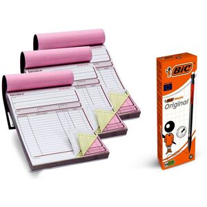 Bic Mechanical Writing Pencil 12x with Business Invoice Books 3x Multicolor Bic Mechanical Writing Pencil 12x with Business Invoice Books 3x Multicolor
