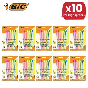 Bic Highlighter Grip Assorted PK12 - 10 Packs Multicolor Bic Highlighter Grip Assorted PK12 - 10 Packs Multicolor