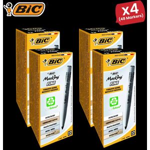 Bic Pocket Permanent Black Bullet Tip Marker (Pack of 12) 8209021 - 4 Packs Multicolor Bic Pocket Permanent Black Bullet Tip Marker (Pack of 12) 8209021 - 4 Packs Multicolor