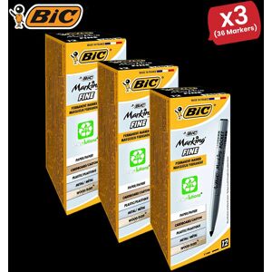 Bic Pocket Permanent Black Bullet Tip Marker (Pack of 12) 8209021 - 3 Packs Multicolor Bic Pocket Permanent Black Bullet Tip Marker (Pack of 12) 8209021 - 3 Packs Multicolor