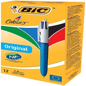 Bic 4-Colours Original Medium Ballpoint Pen 1.0mm Tip - Pack of 24 Multicolor Bic 4-Colours Original Medium Ballpoint Pen 1.0mm Tip - Pack of 24 Multicolor