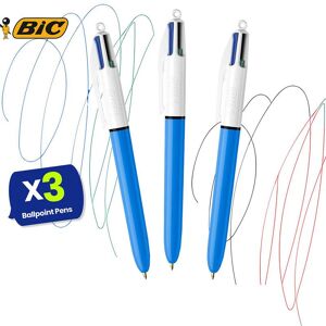 Bic 4-Colours Original Medium Ballpoint Pen 1.0mm Tip - Pack of 3 Multicolor Bic 4-Colours Original Medium Ballpoint Pen 1.0mm Tip - Pack of 3 Multicolor