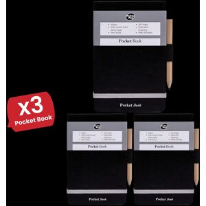 Pukka A7 Police Memo Book With Pencil & Elasticated Strap - 3 Packs Multicolor Pukka A7 Police Memo Book With Pencil & Elasticated Strap - 3 Packs Multicolor