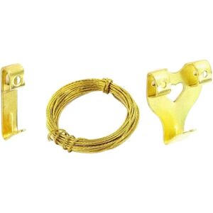 Securit Picture Hanging Set (Pack of 6) in Gold Gold Securit Picture Hanging Set (Pack of 6) in Gold Gold