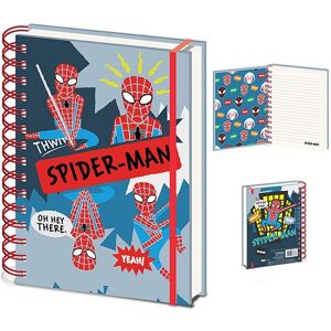 Spider-Man Sketch A5 Wirebound Notebook in Pale Blue Pale Blue Spider-Man Sketch A5 Wirebound Notebook in Pale Blue Pale Blue
