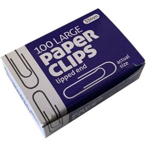 County Stationery Paper Clips (Pack of 100) in Grey Grey County Stationery Paper Clips (Pack of 100) in Grey Grey