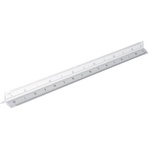 XD XCLUSIVE Triangle Aluminium Ruler in Silver Silver XD XCLUSIVE Triangle Aluminium Ruler in Silver Silver