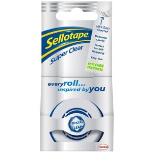 Sellotape Super Clear Sticky Tape - 1 Roll 18mm X 25m Multicolor Sellotape Super Clear Sticky Tape - 1 Roll 18mm X 25m Multicolor