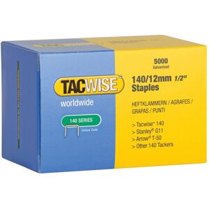 Tacwise 140 Series Galvanised Staples in Silver Silver Tacwise 140 Series Galvanised Staples in Silver Silver