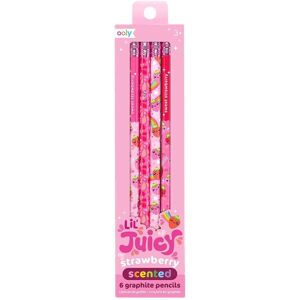 Ooly Women's Lil Juicy Scented Pencils Sweet Strawberry in Bright Pink Size: 6 Pack Bright Pink 6 Pack Ooly Women's Lil Juicy Scented Pencils Sweet Strawberry in Bright Pink Size: 6 Pack Bright Pink 6 Pack