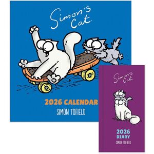 Portico Designs Ltd 2026 Simon's Cat Square Wall Calendar & Slim Diary Set Multicolor Portico Designs Ltd 2026 Simon's Cat Square Wall Calendar & Slim Diary Set Multicolor