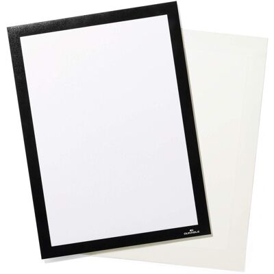 Durable Duraframe Grip Fabric Adhesive Magnetic Signage Frame - A4 - Black Size: 1 Pack Black 1 Pack Durable Duraframe Grip Fabric Adhesive Magnetic Signage Frame - A4 - Black Size: 1 Pack Black 1 Pack