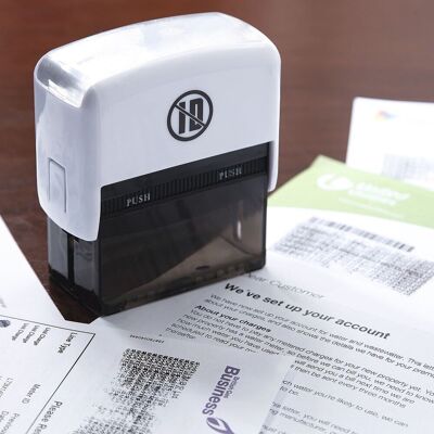 mysmartbuy ID Protector Stamp - Fraud Defender for Personal & Confidential Data in White White mysmartbuy ID Protector Stamp - Fraud Defender for Personal & Confidential Data in White White