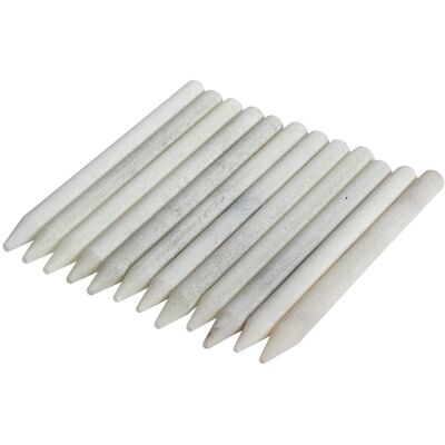 Argon Tableware White Slate Chalk Pencils - 8cm - Pack of 12 in Grey Grey Argon Tableware White Slate Chalk Pencils - 8cm - Pack of 12 in Grey Grey