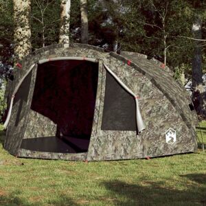 Berkfield Home Fishing Tent 4-Person Camouflage Waterproof in Green Green Berkfield Home Fishing Tent 4-Person Camouflage Waterproof in Green Green