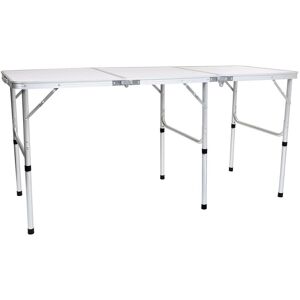 Charles Bentley Odyssey Extending Folding Lightweight Camping Picnic Table 150cm in White White Charles Bentley Odyssey Extending Folding Lightweight Camping Picnic Table 150cm in White White