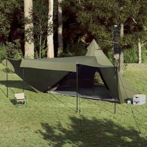 Berkfield Home Family Tent Tipi 8-Person Olive Green Waterproof Green Berkfield Home Family Tent Tipi 8-Person Olive Green Waterproof Green