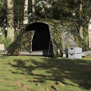 Berkfield Home Family Tent Dome 6-Person Camouflage Waterproof in Green Green Berkfield Home Family Tent Dome 6-Person Camouflage Waterproof in Green Green