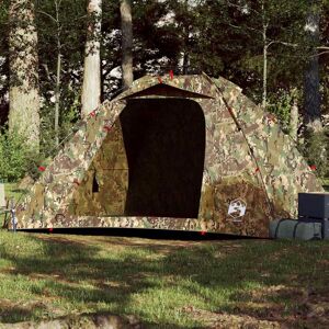 Berkfield Home Fishing Tent 4-Person Camouflage Quick Release in Green Green Berkfield Home Fishing Tent 4-Person Camouflage Quick Release in Green Green